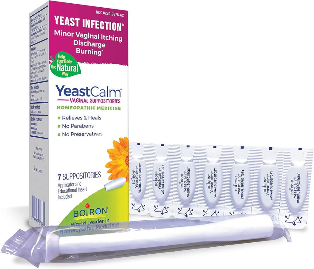Boiron YeastCalm Ομοιοπαθητικά Υποθετικά για Λοιμώξεις της Μαγιάς, Κάψιμο, Απαλλαγή, και Μικρή Κολπική φαγούρα - 7 κόμης