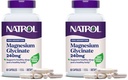 Natrol Magnesium Glycinate Supplements 240 mg - High Absorption - Calm Magnesium Glycinate for Sleep - 60 Capsules,30 Day Supply,(Pack of 2)