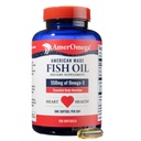 Αμέρ Ωμέγα Τριγλυκερίδιο Ωμέγα-3 Fish Oil for Heart Health Support - Wild-Caught Alaska Walleye Pollock - American-Sourced, American-Made - Μη ΓΤΟ, Χωρίς Γλουτένη & Γαλακτοκομικά - 120 Softgels