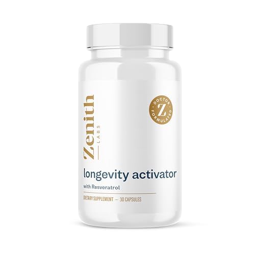 Zenith Labs Longevity Activator Αντιγηραντικό συμπλήρωμα διατροφής συμπλήρωμα, φυσικά αντιοξειδωτικά με ρεσβερατρόλη - υποστηρίζει την ανοσοποιητική λειτουργία και υγιή μνήμη