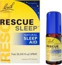 Bach RESCUE SLEEP Spray 7mL, Natural Sleep & Stress Relief Aid, Ομοιοπαθητική απόσταξη λουλουδιών, Vegan, Χωρίς μελατονίνη, ζάχαρη, και γλουτένη, Μη Ναρκωτικά, Μη-Habit Forming