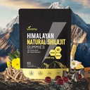 Himalayan* Shilajit Gummies with Ashwagandha & Gokshura | 85+ Trace Minerals & Fulvic Acid | Organic, Non-GMO Micronutrient Supplement for Men & Women | 100% Pure & Natural