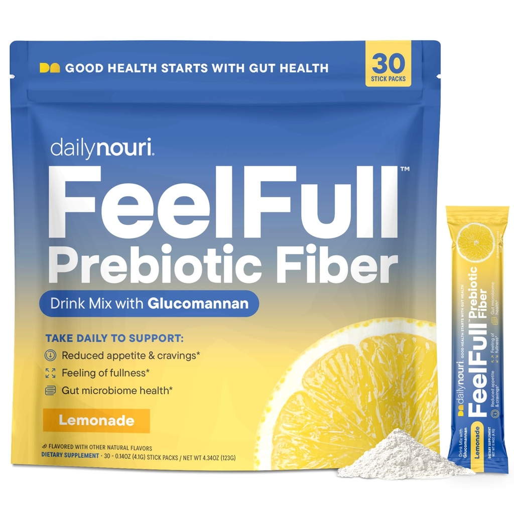 Daily Nouri FeelFull Prebiotic Fiber Drink Mix 