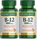 Nature's Bounty Vitamin B12 1000 mcg Supplements,Supports Energy Metabolism,200 Ct,(Pack of 2)