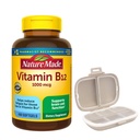 Nature Made Vitamin B12 1000 mcg., 400 Softgels Bundle with a Pill Oragnizer (2 Items)