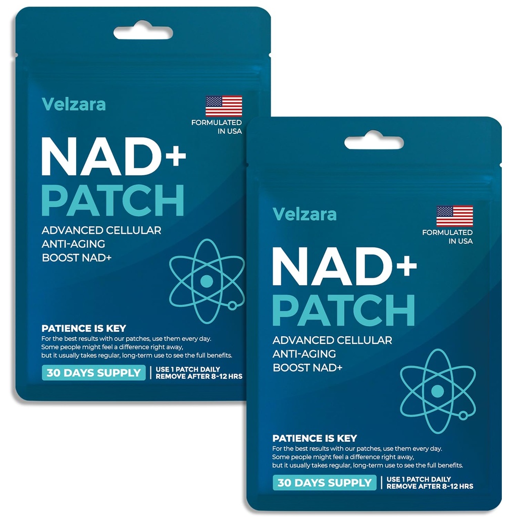 NAD+ Patches Comfortable All-Day Wear Vegan, Water-Resistant 60 Patches