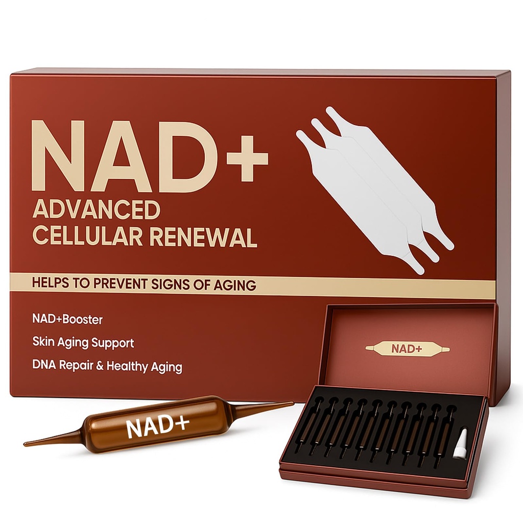 NAD Advanced Cellular Renewal - 1200mg NAD Supplement for Skin Aging Support Energy & Focus - 10 Vials (1)