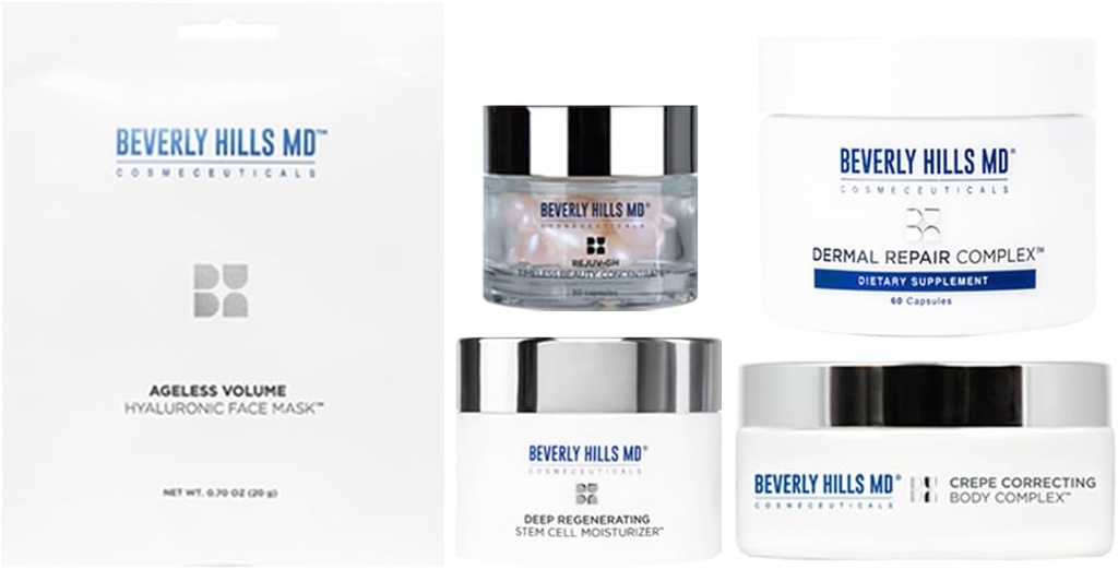 Beverly Hills MD Winners Bundle - Βοηθά w/Hydration, Εμφάνιση της γήρανσης του δέρματος, ρυτίδες, λεπτές γραμμές και υποστήριξη Collagen