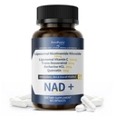 GREENPEOPLE Liposomal NAD Supplement for Women - NAD+ Supplement Nicotinamide Riboside w/Resveratrol, Quercetin & Liposomal Vitamin C for Skin - 60 CT