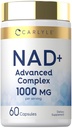 Carlyle NAD+ Supplement for Women & Men | 1000 mg | 60 Capsules | Advanced Complex with Resveratrol and Collagen | Non-GMO & Gluten Free