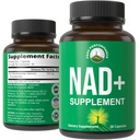 Peak Performance Ultra High Purity NAD Supplement for Women and Men - NAD+ Similar to Nicotinamide Riboside - Supports Energy, Brain Function, Healthy Aging - Third Party Tested Non-GMO Supplements