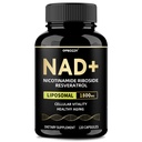 NAD Supplement 1800mg - Liposomal NAD+ Nicotinamide Riboside NR with Resveratrol for Women & Men - Boost NAD Plus Levels, Advanced, Cellular Health, Energy & Anti Aging - 120 Vegan Non-GMO Capsules