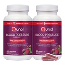 Qunol Blood Pressure Support, 3 in 1 Beets + CoQ10 + Grape Seed Extract, Beet Root Capsules that Supports Healthy Blood Circulation & Heart Healthy Energy, 60 Count (Pack of 2)