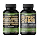 Gade Διατροφή Ashwagandha με ρίζα Maca, Horny Goat Weed, Turkesterone, Tribulus Terrestris, Panax Ginseng + Nitric Oxide Booster - Bundle for Energy, Vitality, Performance, Pump