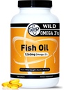TGS Triple Strength Omega 3 Fish Oil Supplement - 1260mg EPA DHA για άνδρες και γυναίκες - Burpless, Pure Omega 3 λιπαρά οξέα από άγρια Αλάσκα Pollock σε μορφή τριγλυκεριδίων - 180 κάψουλες, 90 εξυπηρετούν