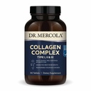 Dr. Mercola Collagen Complex - Υποστηρίζει δέρμα & συνδετικό ιστό - Τύποι I, II & III Collagen - Μη ΓΤΟ, Χωρίς γλουτένη & χωρίς σόγια - 90 δισκία (30 σερβίτσια)