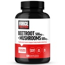 FORCE FACTOR Beetroot + Μανιτάρια συμπλήρωμα για τη Μεγάλη Υγεία, Κάψουλες ρίζας τεύτλων με 7 Λειτουργικά Μανιτάρια, Μανιτάρια του Λέοντος, Κορδύποδες, & More, Χωρίς σόγια, Μη ΓΤΟ, 120 κάψουλες