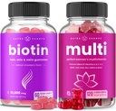 NutraChamps Biotin Gummies and Womens Multivitamin Gummies