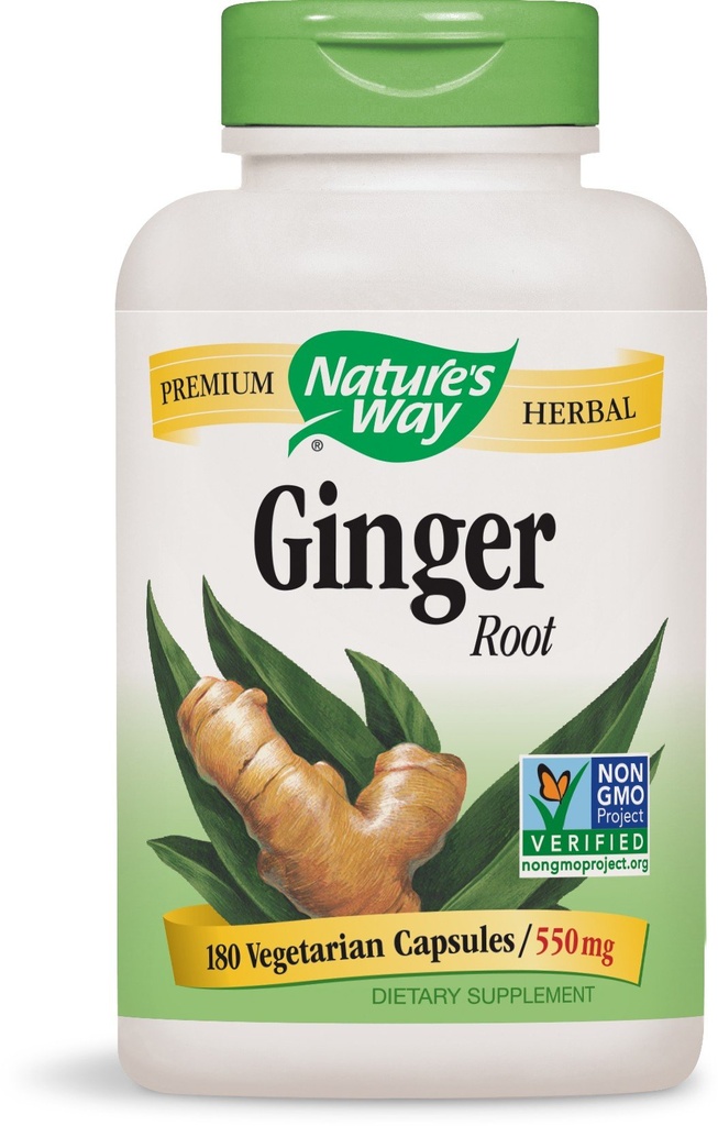 Nature's Way Premium Formal Ginger Root, 550 mg per serving, 180 Vcaps