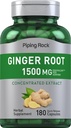 Piping Rock Ginger Root Supplement | 180 Capsules | Non-GMO & Gluten Free Formula