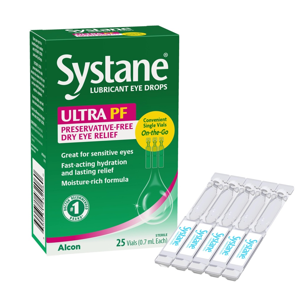 Systane Ultra Lubricant Eye Drops, 25 Count