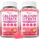 (2 Pack) Calcium Citrate 1200 mg Gummies Supplements for Women & Men,Pure Calcium Citrate Gummies for Bone, Muscle & Immune Support - Easy to Digest, Sugar Free,Vegan,Peach Flavor,60 Day Supply