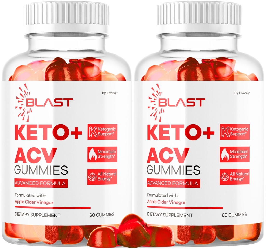 (2 Pack) Blast Keto ACV Gummies - Official Blast Keto ACV Advanced Premium 1050MG Vitamin Gummys, Blast Keto All Natural Apple Cider Vinegar Formula, BlastKeto ACV Review, 120 Gummies for 2 Months