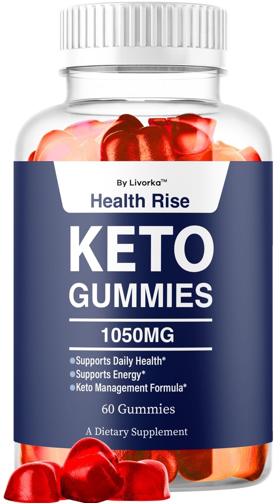 LIVORKA Health Rise Keto ACV Gummies, Health Rise Keto ACV Gummy 1050MG, Apple Cider Vinegar Support Formula Overall Health & Wellness, Healthy RiseKeto Gomitas, 60 Gummies for 1 Month
