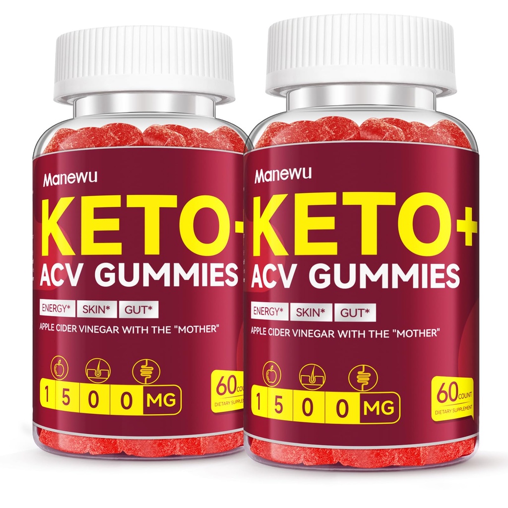 Regio Keto ACV Gummies for Rapid Fat Burning Diet Supplement for Women & Men - 1500mg Organic Gluten Free Apple Cider Vinegar with Mother - Support Gut Digestion
