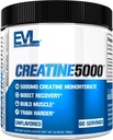 Evlution Nutrition Creatine 5000 - Υποστηρίζει την ταχύτερη αποκατάσταση, Lean μυϊκή ανάπτυξη & απόδοση - Pre & Post προπόνηση σε σκόνη - 5000mg καθαρή κρεατίνη μονοϋδρική ανά υπηρεσία - 60 εξυπηρετήσεις - Άγευστη