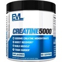 Evlution Nutrition Creatine 5000 - Υποστηρίζει την ταχύτερη αποκατάσταση, Lean μυϊκή ανάπτυξη & απόδοση - Pre & Post προπόνηση σε σκόνη - 5000mg καθαρή κρεατίνη μονοϋδρική ανά υπηρεσία - 60 εξυπηρετήσεις - Άγευστη