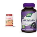 SmartyPants Organic Kids Multivitamin Gummies: Probiotics & Nature's Way Sambucus Elderberry Immune Gummies