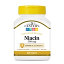 21st Century Niacin 500 mg Prolonged Release Tablets, (100 Count), Vitamin B Supplement for Energy, Heart & Nervous System Support, Non-GMO, Vegan-Friendly, Adult Daily Vitamins