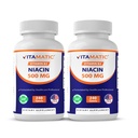 Vitamatic Niacin (Vitamin B3) 500mg, 240 Tablets - Non-GMO & Gluten Free- 480 Tablets (Pack of 2)