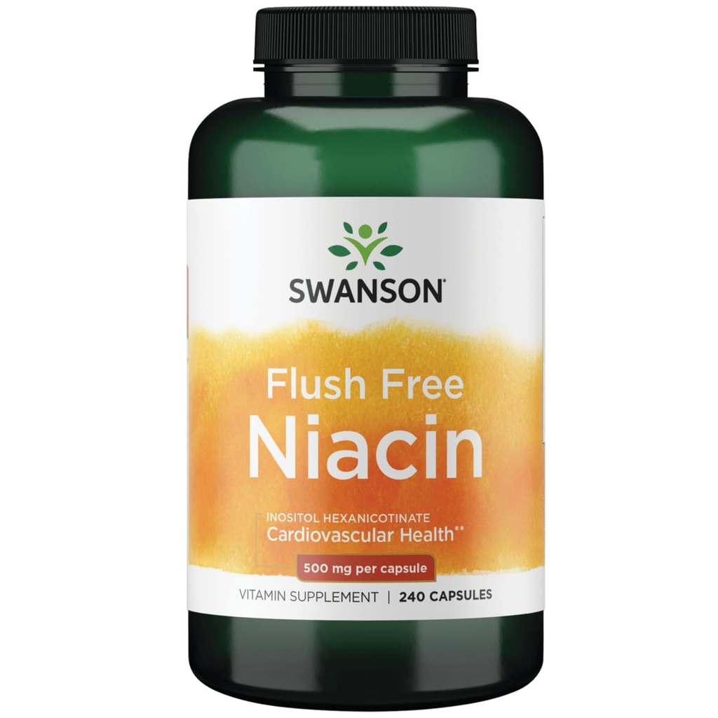 Swanson Flush Free Niacin 500 Milligrams 240 Capsules