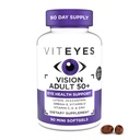 Viteyes Vision for Ages 50 Plus for Eye Health, Vision Support, Aging Eyes, Lutein, Zeaxanthin, Omega-3, Zinc, Vitamin C, Vitamins D, Vitamins E, Eye Doctor Trusted, Manufactured in The USA, 90 Ct