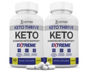 (2 Pack) Keto Thrive Keto ACV Extreme Pills 1675MG Keto Support Blend Capsule Alternative to Keto ACV Formulated with Apple Cider Vinegar Extra Virgin Olive Oil Powder Green Tea Leaf 120 Capsules