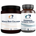 Σχέδια για την υγεία Μαγνήσιο Glycinate Complex (60 κάψουλες) & ολόκληρο το σώμα Collagen (30 υπηρεσίες) Bundle - Μαγνήσιο υψηλής απορρόφησης με Premium Collagen σκόνη για την υποστήριξη οστών, δέρματος & αρθρώσεων