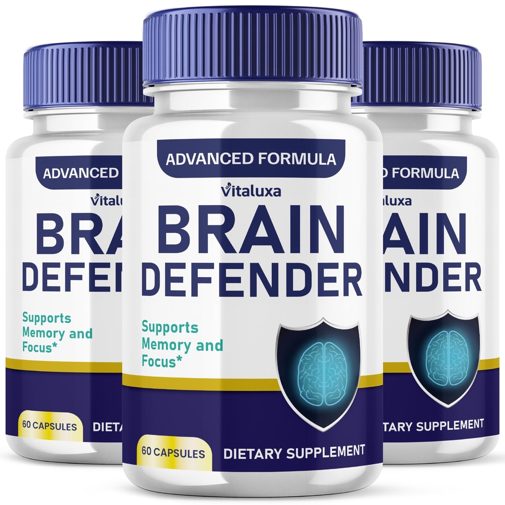 (3 Pack) Brain Defender Supplement, Brain Defend Pills for Focus and Memory Support, BrainDefender Advanced Nootropic Capsules Daily Clarity Cognitive Health Function, Brain Defense Vitamins (180 Ct)