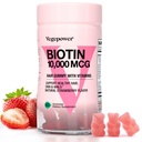 Biotin Gummies για την ανάπτυξη των μαλλιών 10000mcg - Vegan Βιταμίνες Biotin Υποστηρίζει υγιή μαλλιά, δέρμα και νύχια, βιταμίνη μαλλιών Gummy για γυναίκες & άνδρες - μη-GMO, Chewable συμπλήρωμα