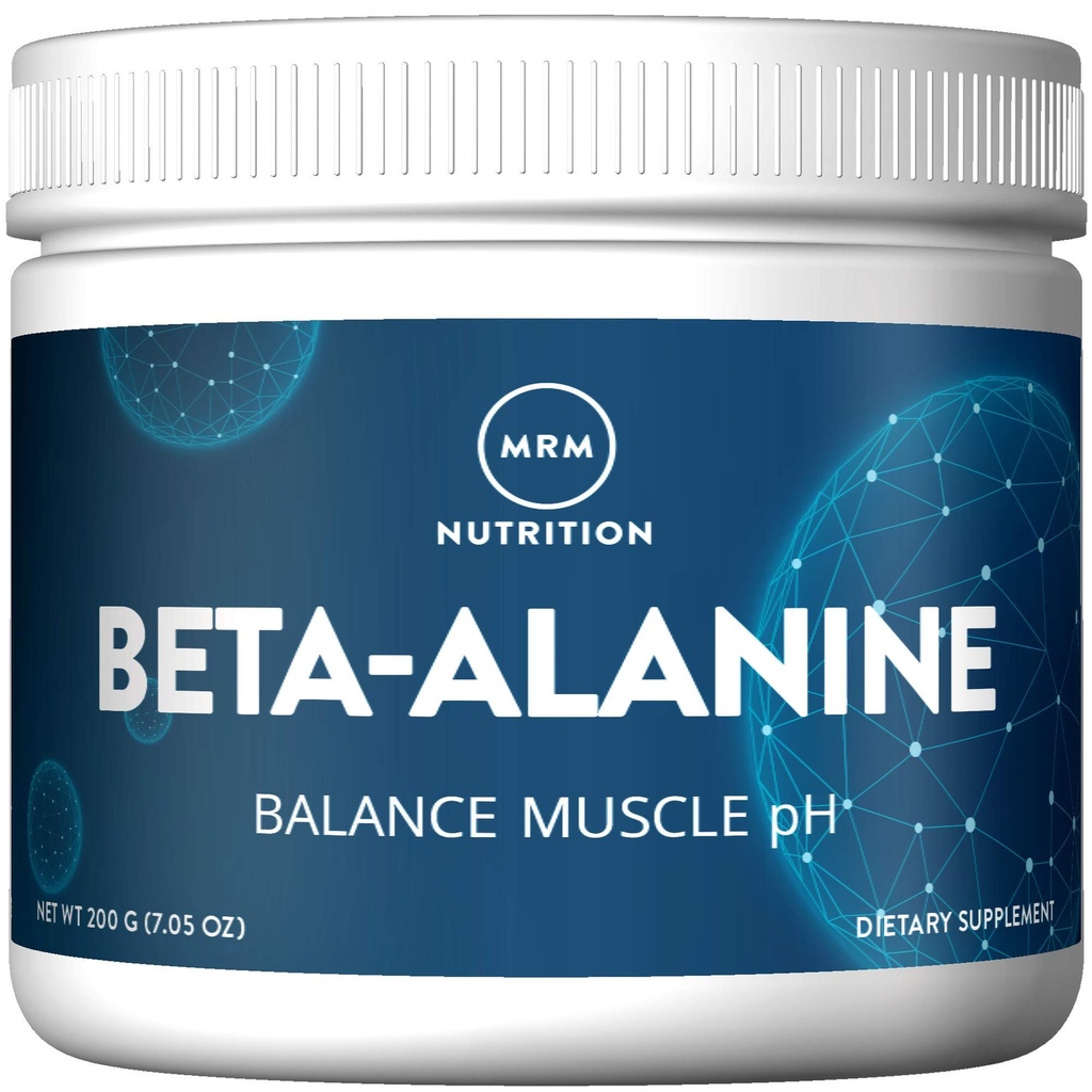 MRM Διατροφή Beta-Alanine Σκόνη - Carnosyn® Πατενταρισμένο Beta-Alanine Υποστηρίζει Sregth, Focus, μυϊκή ανάπτυξη & αντοχή για γυναίκες & άνδρες, Vegan, Gluten-free - 125 Υπηρεσίες