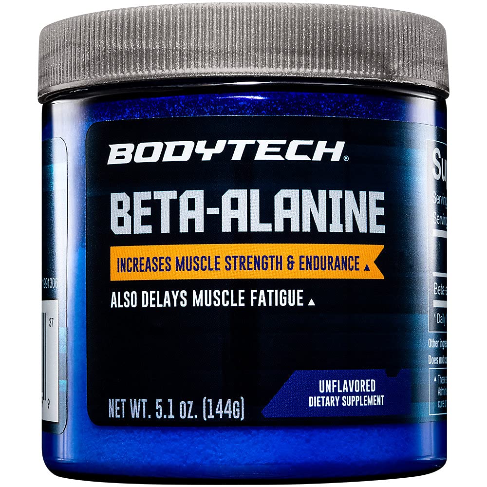 BodyTech Beta-Alanine σε σκόνη - Υποστηρίζει αντοχή μυών, απόδοση & ικανότητα προπόνησης - Unflavored (5.1 oz, 90 εξυπηρετούν)