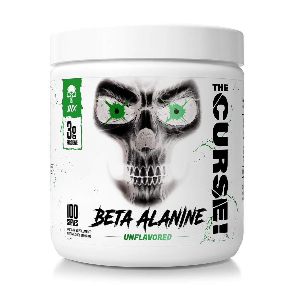 JNX ΑΘΛΗΤΙΚΗ Η Κατάρα! Beta Alanine Powder - Άγευστη, 100 μερίδες, 3g ανά υπηρεσία, GMP Compliant, Μη ΓΤΟ, Κατασκευασμένο στις ΗΠΑ, Διαιτητικό Φιλικό