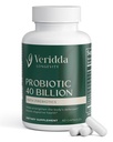 Probiotic 40 Billion with Prebiotics, Daily probiotic for Women & Men, Digestive Support with 4 Forms of Lactobacillus, MAKTREK Bi-Pass Technology, 60 Vegetarian Capsules