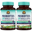 Vitalitown Probiotics 120 Billion CFUs | 36 Strains, with Prebiotics & Digestive Enzymes for Men Women | Shelf Stable | Digestive & Immune Support | Vegan | 60 Delayed Release Veg Caps