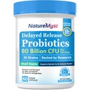 Probiotics, for Men and Women, 80 Billion CFU, 25 Strains, Plus Prebiotic Blend, Gut & Immune Health, Intestinal Balance, Shelf Stable, Delayed Release, 60 Vegan Capsules