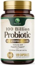 Probiotics 100 Billion CFU Per Serving - 16 Premium Probiotic Strains Prebiotics - Immune Support, Gut Health, Occasional Constipation, Gas & Bloating, Probiotics Supplement, USA Bottled, 120 Capsules