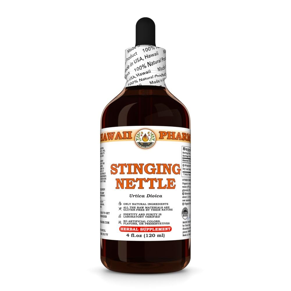 Stinging Nettle (Urtica Dioica) Dry Leaf Tincture, All Natural, Vegan, Pure Liquid Extract - 4 fl.oz