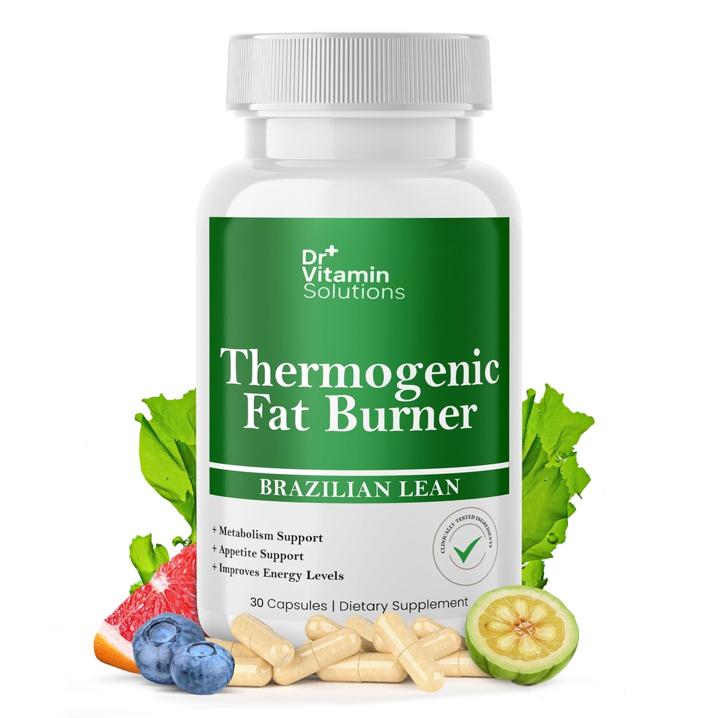 Thermogenic Fat Burner for Women and Men - Brazilian Lean Diet Pills | Appetite Suppressant & Metabolism Booster w/Green Tea, Garcinia, ACV | Belly Fat, Energy & Bloating Support, Non-GMO, Made in USA