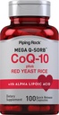 Piping Rock CoQ10 με Red Yeast Rice 100 Κάψουλες με Alpha Lipoic Acid 